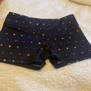 MFG star spandex shorts size medium brand new